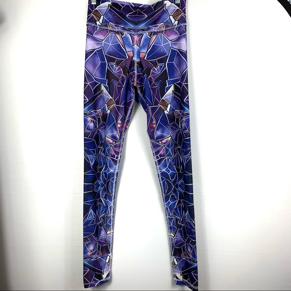 Arthletic purple galaxy leggings